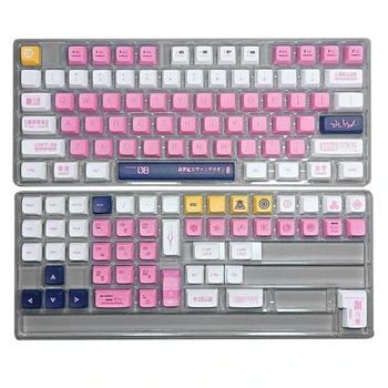 128-клавишные колпачки EVA8 из ПБТ-красителя XDA для игровой механической клавиатуры Прямая поставка