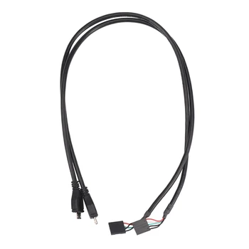 (2 упаковки) 50 см 5-контактный разъем материнской платы для подключения адаптера Micro-USB Dupont Extender Cable (5Pin / Micro-USB)