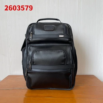 Мужской деловой рюкзак Alpha 3 серии Из натуральной кожи и углеродного волокна, Перезаряжаемый Рюкзак для путешествий, Рюкзак для хранения 2603579CB3