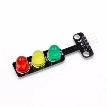 5 шт. Мини-модуль светофора постоянного тока 5 В 5 мм со светодиодным дисплеем для Arduino, светофор для модели светофорной системы, красный, желтый, Зеленый