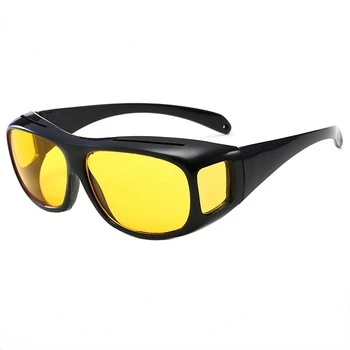 Новый стиль, автомобильные солнцезащитные очки ночного видения для вождения, очки Унисекс для водителя HD для ночного дневного вождения, солнцезащитные очки с защитой от бликов