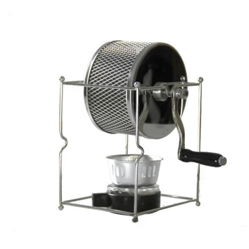 Ручная Машина для обжарки кофейных зерен DIY Маленькая Роликовая Машина для выпечки из нержавеющей Стали