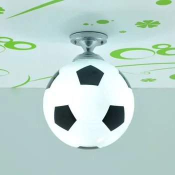 Диаметр: 20 см Современный потолочный светильник для детской комнаты Баскетбольные футбольные потолочные светильники Футбольная лампа для детской комнаты Современный светодиодный потолочный светильник