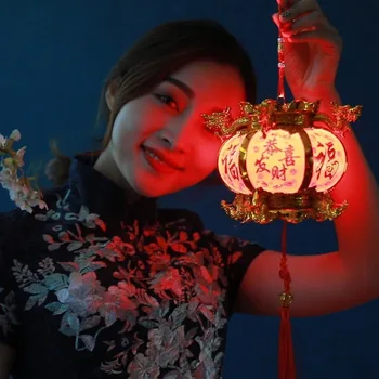 Китайский Новогодний фонарь Good Fortune Красные фонарики для Лунного года в середине осени для украшения весеннего фестиваля