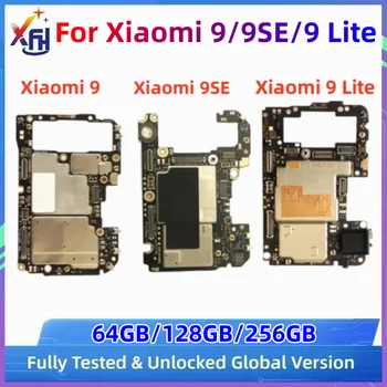 64 ГБ 128 ГБ Разблокированная Материнская плата MB Для Xiaomi Mi 9/9SE/9 Lite Материнская плата Модуль печатной платы Логические схемы Плата С глобальной системой MIUI