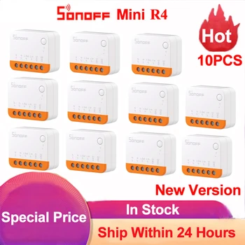 Sonoff Mini R4 Extreme Wifi Smart Switch Прерыватель Отсоединение реле Режим Внешнего включения-Выключения Управление Работой с eWeLink Alexa