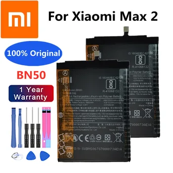 Xiaomi BN50 5000 мАч, сменный оригинальный аккумулятор для мобильного телефона Xiaomi Mi max 2 max2, перезаряжаемый встроенный аккумулятор Batteria