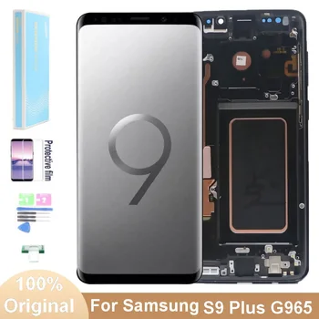 100% Оригинальный AMOLED ЖК-дисплей Для Samsung Galaxy S9 Plus G965 SM-G965FN G965F S9 + Дисплей с сенсорным экраном и цифровым преобразователем В сборе С дефектами