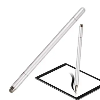 Ручки с сенсорным экраном, Дисковая ручка для подписи двойного назначения, Металлический корпус, инструмент для рукописного ввода для бизнеса, прочный и малярный