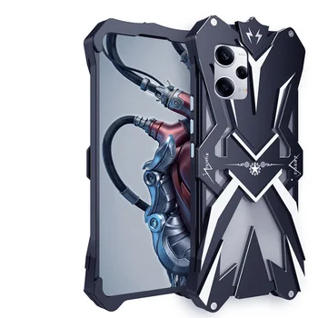 Чехлы Серии Metal Steel Machinery Thor Heavy Duty Armor Алюминиевые Чехлы Для Телефонов Xiaomi Redmi Note 12 Pro Plus CASE Cover