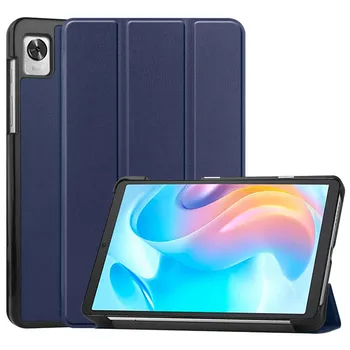 Для OPPO RealmePad Mini Case 8,7 дюймов 2022, Трехскладная Подставка, Магнитная Жесткая Задняя панель для планшета, Чехол для Realme Pad Mini Cover