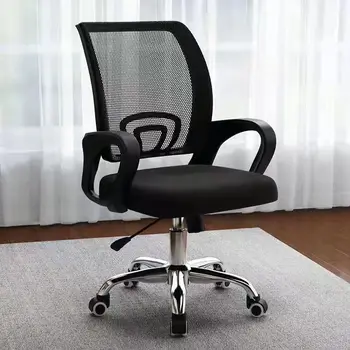 Тканевый офисный стул в Скандинавском стиле, сетка для поддержки спинки, Эргономичный Офисный стул для Геймеров, Компьютерный шезлонг Cadeira Para Computador