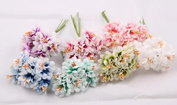 3-4 см, дешевый цветок хризантемы из искусственного шелка с пестиком/букет гербер, поделки своими руками и свадебная гирлянда для украшения