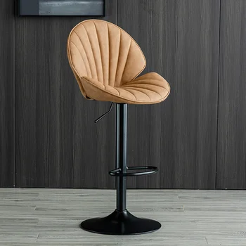 Мебель для дома Современные минималистичные обеденные стулья регулируемый подъем барного стула удобная подушка барные стулья с изогнутой спинкой