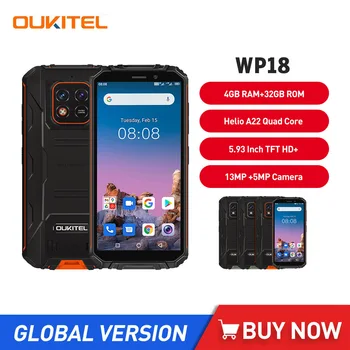 Oukitel WP18 12500 мАч 18 Вт Быстрая Зарядка Прочный Смартфон 5,93 