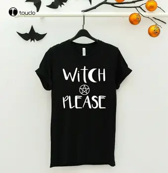 Женская футболка Witch Please Goth Wicca-Футболка для колдовства, Оккультная готическая одежда, футболка