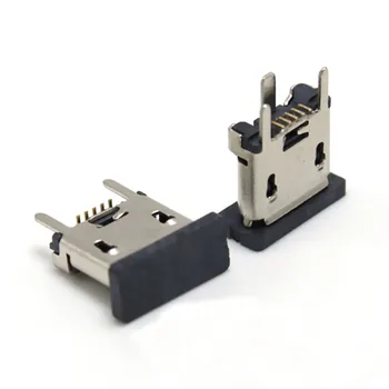 1000ШТ Разъем Micro Mini USB Разъем для зарядки 5-контактный Разъем 180 градусов 5Pin SMT Порт питания Док-станция Разъем для передачи данных