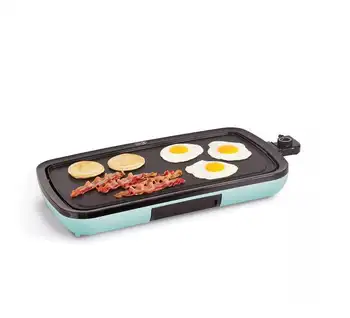 Электрическая сковородка с антипригарным покрытием на каждый день для приготовления блинов, бургеров, кесадильи, яиц и других блюд на завтрак