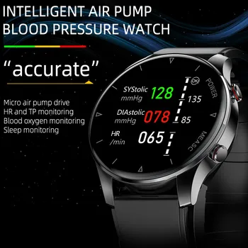P50 Smartwatch Воздушный насос Подушка безопасности True Accuracy Кровяное давление Кислород Температура Сфигмоманометр Пульсометр Смарт-часы