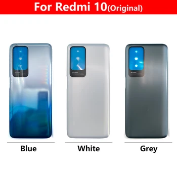 Оригинальное заднее стекло для Xiaomi Redmi 10 10C, замена крышки батарейного отсека, задняя дверца корпуса с клеем