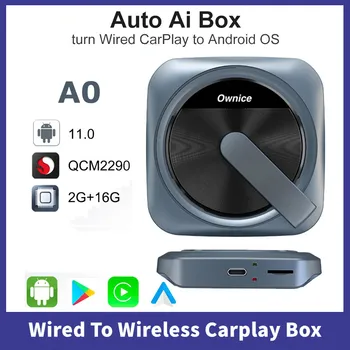 Timethinker Проводной Беспроводной Carplay Box Для Kia VW Toyota Peugeot Dongle Android 11 TV Auto Ai Box Netflix Spotify Ownice