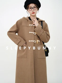 Зимние корейские модные пальто для женщин, винтажное уютное женское пальто для пригородных поездок, Зимнее эстетичное женское холодное пальто