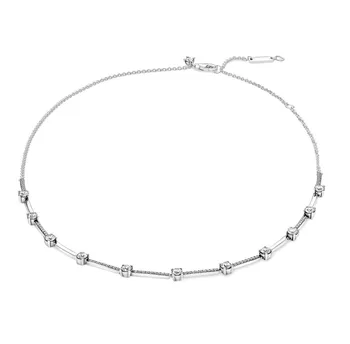 Оригинальный колье-чокер с кристаллами, ожерелье-чокер для женщин из стерлингового серебра 925 пробы, ожерелье с подвесками, модные ювелирные изделия