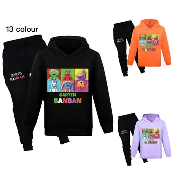 Одежда Garden of Banban, Детский Пуловер, Толстовки + брюки, комплекты из 2 предметов, спортивный костюм с героями мультфильмов для мальчиков, Детская одежда, Наряды для девочек