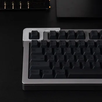 Колпачки для механической клавиатуры из ПБТ, сажа, непрозрачные с надписями Dark Legends, вишневый профиль