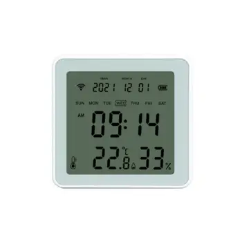 Датчик температуры и влажности в помещении, маломощное мини-приложение, Новый будильник для умного дома Tuya