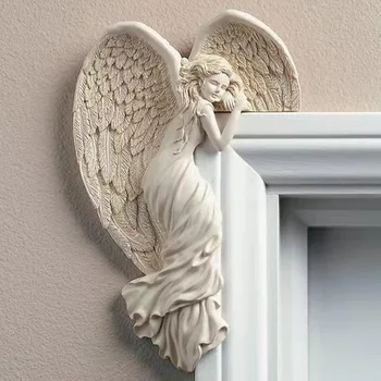 Дверная рама, Украшение из смолы в виде Ангела Искупления, Статуя Домашнего Декора, Церковная Утварь
