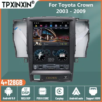 для Toyota Crown 2003-2009 Автомобильный Радиомагнитофон 2 Din Android Tesla Стиль Стерео Авторадио Центральный Мультимедийный Видеоплеер