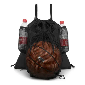 Универсальный Спортивный рюкзак на шнурке, Съемный сетчатый карман, Баскетбольная тренировочная сумка, Портативный клубный тренировочный комплект большой емкости