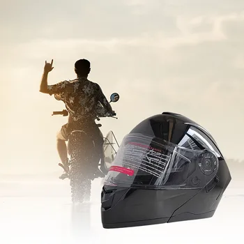 Мотоциклетные шлемы из АБС-пластика, прочное ветрозащитное средство защиты головы для дорожного мотоцикла