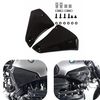 Защитная крышка бокового бака мотоцикла для BMW K75 K100 Аксессуары для кафе Racer Боковые панели из углеродного волокна 1 пара