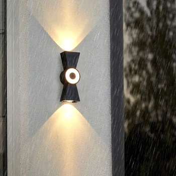 Светодиодный настенный светильник AC85-265V 8W для помещений/улицы IP65 Водонепроницаемые Современные лампы в минималистском стиле для внутреннего/наружного освещения