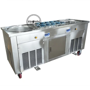 машина для производства мороженого для жарки на сковороде мини-машина для производства рулонов мороженого Коммерческая Из нержавеющей стали С высокой эффективностью