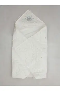 Белое одеяло для пеленания детей размером 85x85 см King Queen