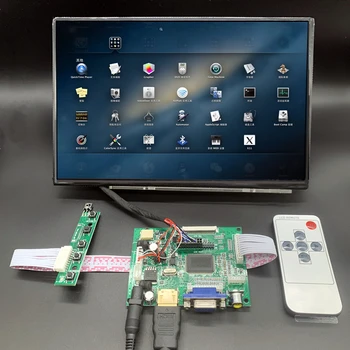 Монитор с ЖК-дисплеем 10,1, Плата дистанционного управления драйвером, 2AV HDMI-Совместимый VGA для мини-компьютера Raspberry Pi