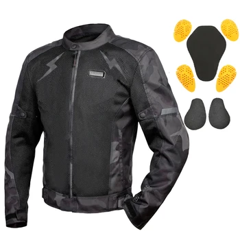 Мужская мотоциклетная летняя куртка Оксфорд, водонепроницаемая мотоциклетная куртка, Сетчатая дышащая куртка для мотокросса, Снаряжение для верховой езды, пальто