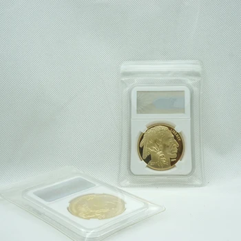 24K позолоченные монеты США Сувенир 2011 buffalo American Liberty Сувенирные монеты в слитках с корпусом PCCB