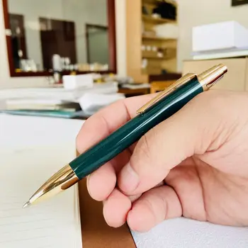 Красивая автоматическая шариковая ручка, темно-зеленая подарочная ручка на День учителя