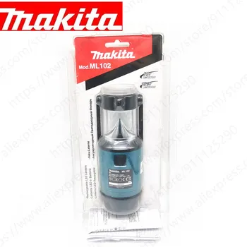 Рабочий светильник Makita ML102 12 В Макс, литий-ионный беспроводной светодиодный фонарь, уличный светильник, подвесной светильник, инструментальный светильник