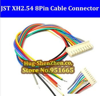 Бесплатная доставка 30 шт. JST XH2.54 24AWG 8pin 300 см электронный кабель XH 2,54 мм головка