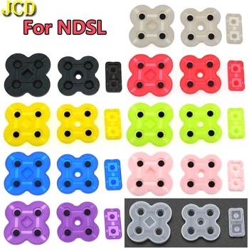JCD 1 Комплект для Nintend DS Lite, комплект токопроводящих резиновых Накладок для кнопок, Запасная часть Для силиконовых кнопок NDSL DSL 9 Цветов