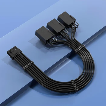 Совместимый с 12Pin-4x8Pin кабель-удлинитель RTX3090ti 12VHPWR с 16Pin (12 + 4) -4x8Pin PCI-E 5.0 RTX 4090 4080