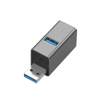 Адаптер-концентратор Надежный 3-Портовый Расширитель USB3.0 Компактный Адаптер-концентратор USB