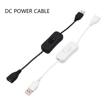 28-сантиметровый USB-кабель с переключателем включения /выключения Удлинителя кабеля для USB-лампы, USB-вентилятора, линии питания, прочного адаптера