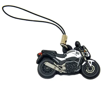Брелок для ключей из мягкой ПВХ резины с 3D дизайном для мотоцикла