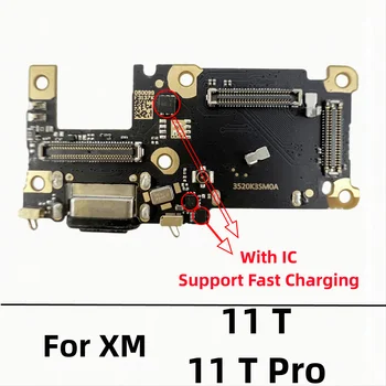 10 шт./лот, USB Зарядное устройство, док-станция, разъем для платы, гибкий кабель Для Xiaomi Mi 11T/Mi 11T Pro